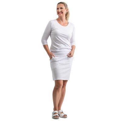 Triko dám.prac.z úpletu,6008, AMANDA,v délce do pásku,VS168,3/4 délka ruk., BA/Elas 175,bílý