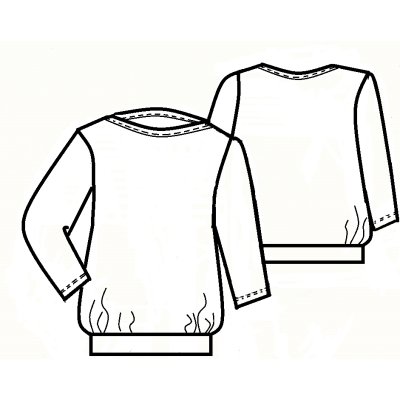 Triko dám.prac.z úpletu,6008, AMANDA,v délce do pásku,VS168,3/4 délka ruk., BA/Elas 210, zelenomodrý