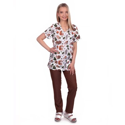 TDX Halena dámská přes hlavu VIKTORIE, BA, krátký rukáv, VS168, pod dubem - Dámksá halena VIKTORIE, pod dubem