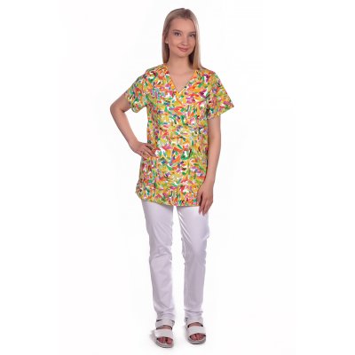 TDX Halena dámská přes hlavu VIKTORIE, BA/ELAS, krátký rukáv, VS168, žluté konfety