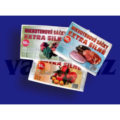 Sáček skládaný, mikrotenový, 30 x 50 cm, silný