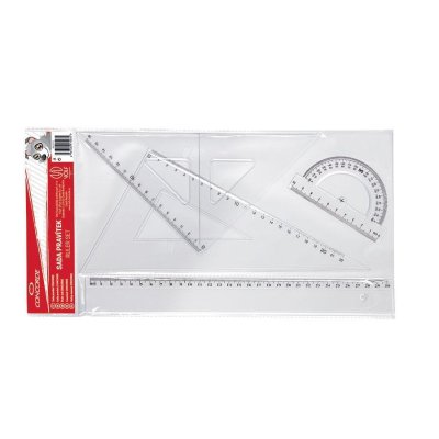 Pravítka Concorde, transparentní, 4 ks