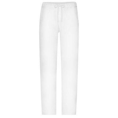 Pánské pracovní kalhoty JN3004, bílá - Pánské zdravtonické kalhoty, bílé