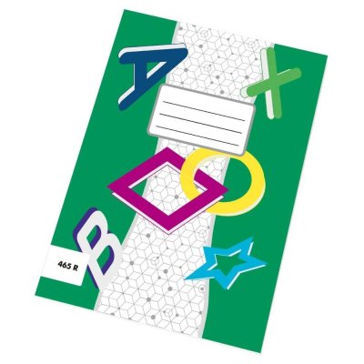 Sešit recyklovaný 465 - A4 čtverečkovaný, 60 listů