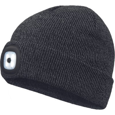 Červa, Čepice DEEL s led lampou, černá reflexní