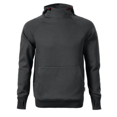 Malfini, Mikina pánská  Vertex Hoodie - M-XXL, ebony gray