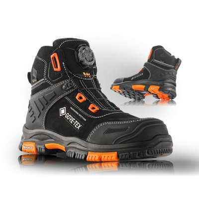 VM Footwear, Obuv kotníková, OAKLAND, černo - oranžová, vel. 39 - 48