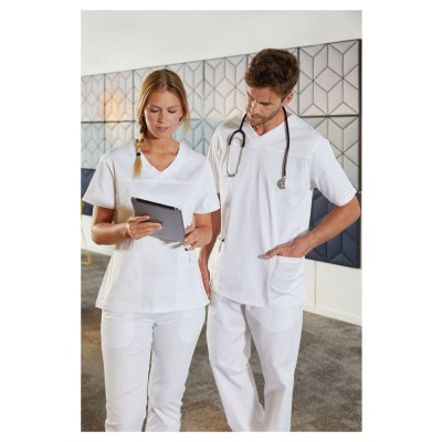 Dámská halena JN 3103 - Ladies Stretch-Casack - bílá - Damská zdravotní halena Casack, bílá