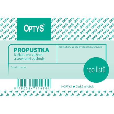 Propustka A7 100 l.