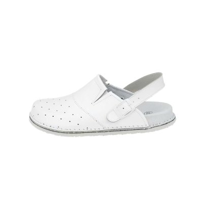 Pracovní ortopedická pantofel AB/505-5 bílé - Pracovní ortopedická pantofel AB/505-5