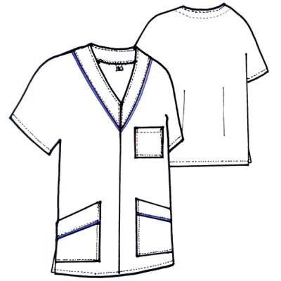 TDX Halena dámská přes hlavu MAGDALÉNA, BA, VS168, klikyháky/bílá výpustka