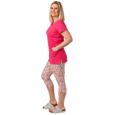 TDX Legíny dámské REGÍNA, BA/ELAS, pod kolena, rozparky, VS168, květinový festival