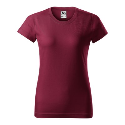 Tričko dámské Basic 134 - XS-XXL, garnet