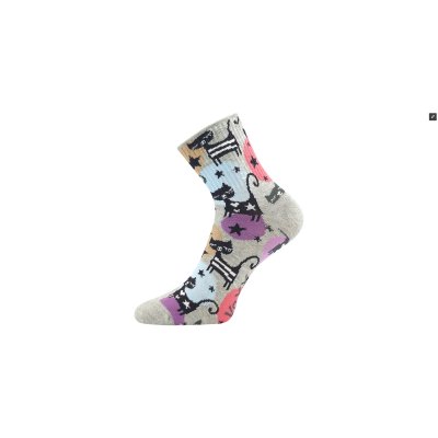 Voxx, ponožky dámské AGAPI , motiv kočky, vel.35-42