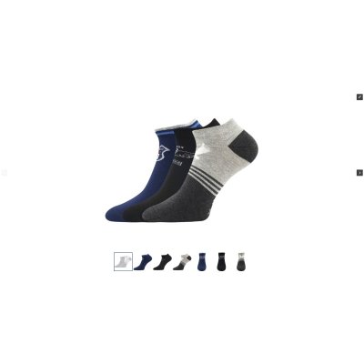 Boma, ponožky pánské nízké PIKI 78 letní MIX TMAVÉ