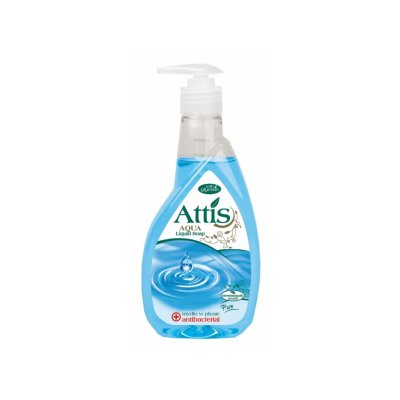 Attis, tekuté mýdlo antibakteriální, AQUA, 400 ml
