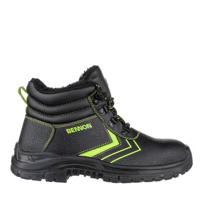 Bennon, Obuv kotníková zimní pracovní, BASIC S3 Winter High II., černo-zelená, vel. 36 - 50