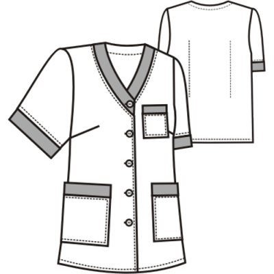 TDX Halena dámská propínací CECILIE, BA, VS168, vzor lišky/tyrkys/tmavě zelená - TD2245020000005_02.png