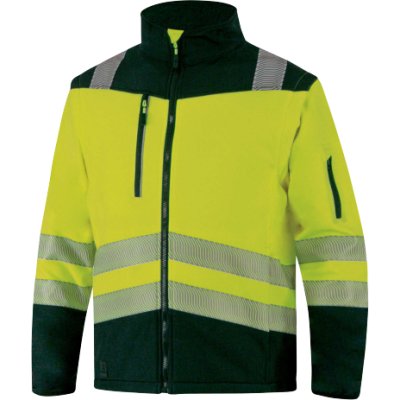 Delta, Softshellová bunda 2 v1 SOCCIA HV, reflex žlutá, vel. S-3XL