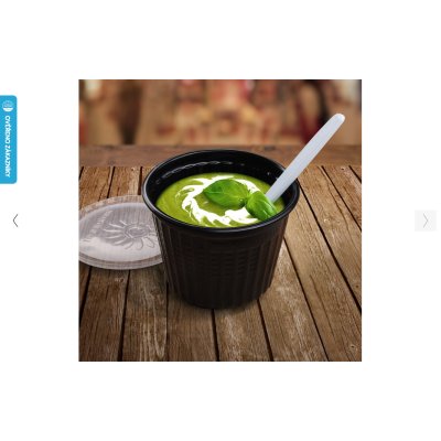 Víčko pro termo misky "airpac" kulaté 350 + 500 ml, (PP) / 25 ks