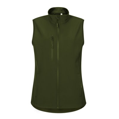 Malfini, Vesta dámská softshell Trail 569 - S-2XL, military NOVINKA