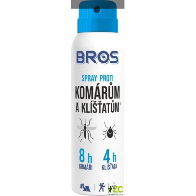 BROS, sprej repelent proti komárům a klíšťatům 90ml