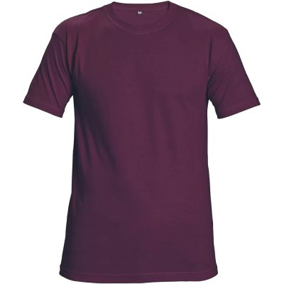 Červa, Tričko pánské TEESTA, krátký rukáv, bordó, vel. XS-3XL