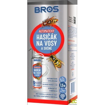 BROS, sprej proti vosám a sršňům automatický 400 ml (hasičák)