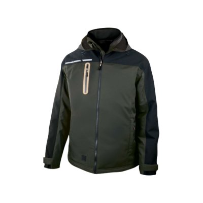 Delta, Nepromokavá strečová bunda ripstop QUEBEC, khaki-černá, vel.S-3XL
