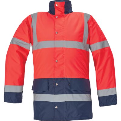 Červa, Bunda zateplená, reflexní, SEFTON HV, červená, vel. XS-3XL