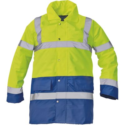 Červa, Bunda zateplená, reflexní, SEFTON HV, žlutá/royal modrá, vel. XS-3XL