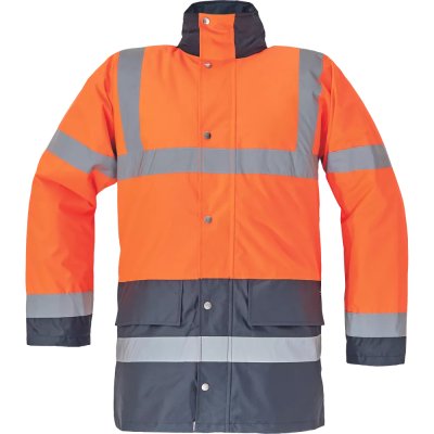 Červa, Bunda zateplená, reflexní, SEFTON HV, oranžová/navy, vel. XS-5XL