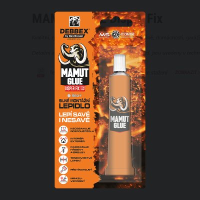 Lepidlo MAMUT Disper Fix - lepé savé i nesavé, 25ml