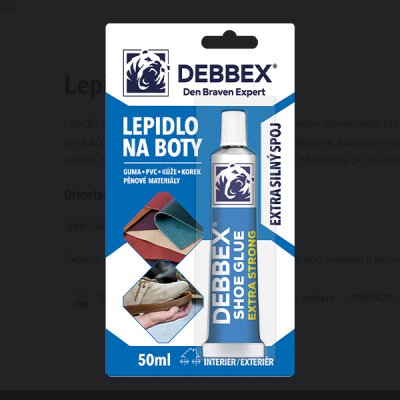 Debbex, Lepidlo na boty, 50ml