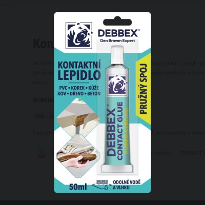 Debbex, Kontaktní lepidlo, 50ml