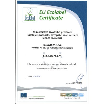 Cormen, CLEAMEN 475 ECO, sanitární povrchy, koncentrát , 1 L