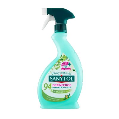 SANYTOL, Dezinfekce univerzální čistič - sprej 94 % rostlinného původu, 500 ml