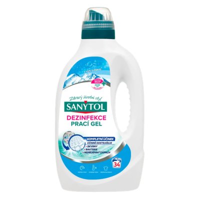 SANYTOL, Dezinfekční prací gel Svěžest, 1700 ml, 34 PD