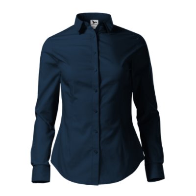 Malfini, Košile dámská  Style LS 229 - XS-XXL, námořní modrá