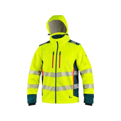 CXS, Bunda pánská výstražná BEDFORD, žluto-petrolová, vel. S-3XL