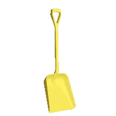 Vikan, lopata široká, krátká rukojeť, D-úchyt, 100°C, žlutá