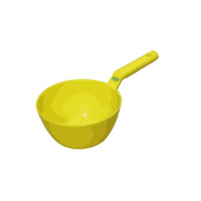 Vikan, naběračka kulatá 1 l, 100°C, žlutá