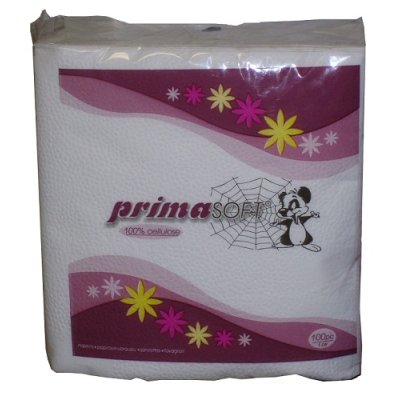 Ubrousky bílé 30x30 cm, recykl, 1vr., 100 ks/bal