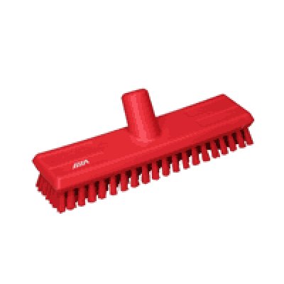 Vikan, kartáč na podlahy průtočný, 270 mm, 121°C, tvrdý, červený