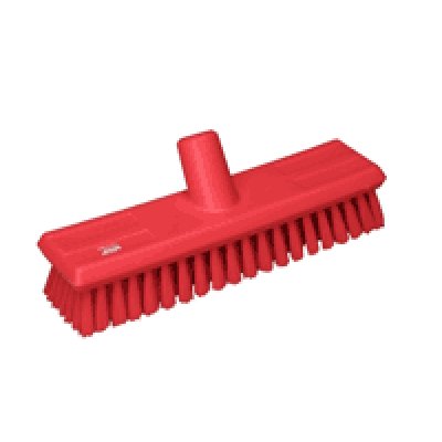 Vikan, kartáč na podlahy průtočný, 270 mm, 121°C, střední, červený