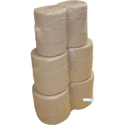 Papír toaletní EKO basic 190, recykl, 1vr., 120 m, šedý 6ks/bal.